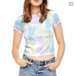 NWT Free people women’s tie dye tee